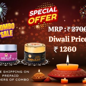 GuruPrasadam Diwali Combo Bonanza – Shilajit Duo at ₹1260 Only!
