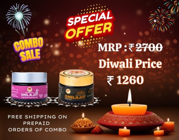 GuruPrasadam Diwali Combo Bonanza – Shilajit Duo at ₹1260 Only!